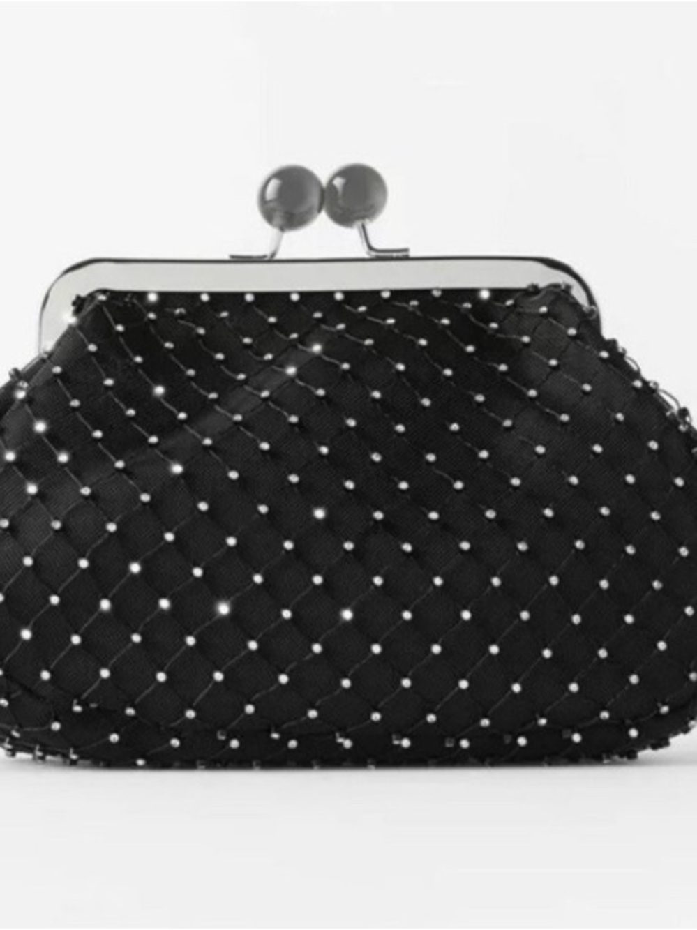 Zara rhinestone clutch evening bag
